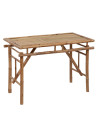 Folding Garden Table 115x50x75 cm Bamboo