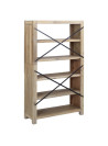 5-Tier Bookcase 80x30x140 cm Solid Wood Acacia
