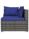 13 Piece Garden Lounge Set with Cushions Grey