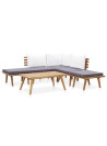 6 Piece Garden Lounge Set Solid Wood Acacia