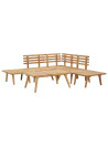 6 Piece Garden Lounge Set Solid Wood Acacia