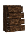 Sideboard Smoked Oak 60x35x98.5 cm Engineered Wood