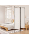3-Panel Room Divider White 120x220 cm Fabric