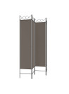 4-Panel Room Divider Anthracite 160x220 cm Fabric