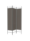 3-Panel Room Divider Anthracite 120x220 cm Fabric