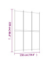 3-Panel Room Divider Anthracite 150x220 cm Fabric