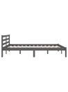 Day Bed Solid Wood Pine 140x200 cm Double Grey