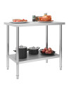 Kitchen Work Table 100x60x85 cm Stainless Steel