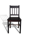 Dining Chairs 2 pcs Dark Brown Pinewood