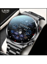 Bluetooth Call Smart Watch Compatible with Android iOS Men Waterproof Hands-Free Calls Message Reminder IP