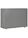 Sideboard High Gloss Grey 107x35x80.5 cm