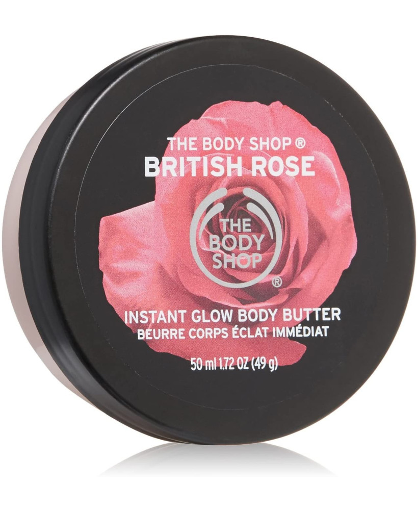 The Body Shop British Rose Instant Glow Body Butter, 1.7 oz.
