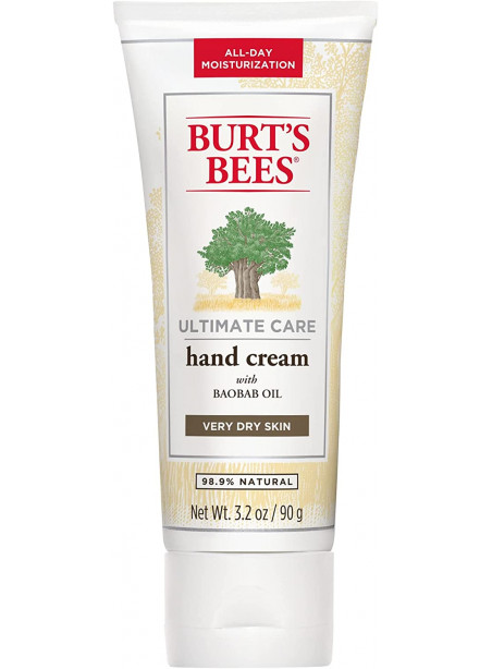Burts Bees Ultimate Care Hand Cream for Unisex 3.2 oz Hand Cream, White, 3.2 Ounce (Pack of 1)