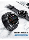 Smart Watch for Men,Bluetooth Voice Chat with Fitness Tracker Sleep Monitor 24-Hour Heart Rate Record,