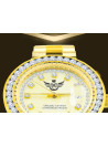 STEALTH STEEL WATCH | - Yellow Gold Tone Finish Stainless Steel Simulated Diamond 40mm Mens Watch W/Date
