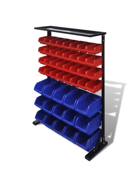 Blue & Red Garage Tool Organiser