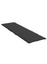 Sun Lounger Cushion Black 200x60x3cm Oxford Fabric