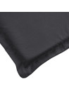 Sun Lounger Cushion Black 200x60x3cm Oxford Fabric