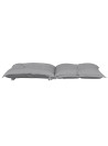 Garden Lowback Chair Cushions 4 pcs Grey 100x50x7 cm Fabric