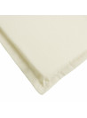 Sun Lounger Cushion Cream 200x60x3cm Oxford Fabric