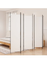 6-Panel Room Divider White 300x200 cm Fabric
