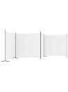 4-Panel Room Divider White 698x180 cm Fabric