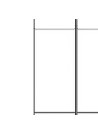 4-Panel Room Divider White 200x220 cm Fabric