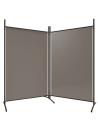 2-Panel Room Divider Anthracite 175x180 cm Fabric