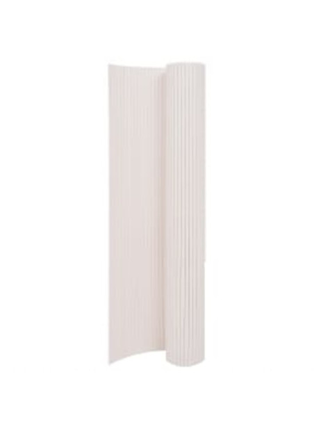 Double-Sided Garden Fence 90x400 cm White