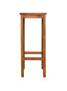 Bar Chairs 2 pcs Solid Acacia Wood