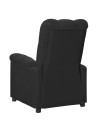 Recliner Chair Black Fabric