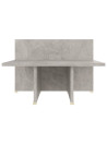 Coffee Table Concrete Grey 111.5x50x33 cm Engineered Wood