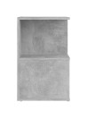 Bedside Cabinet Concrete Grey 35x35x55 cm Engineered Wood