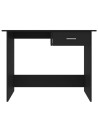 Desk Black 100x50x76 cm Engineered Wood