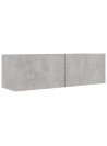 TV Cabinets 3 pcs Concrete Grey Engineered Wood