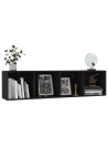 Book Cabinet/TV Cabinet Black 143x30x36 cm