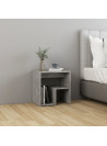 Bed Cabinet Concrete Grey 40x30x40 cm Engineered Wood