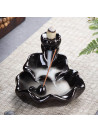 Waterfall Ceramic Cone and Stick Incense Burner for Aromatherapy Home Decor and Gifts W/ 10 Free Incense Cones Style1