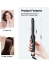 GStorm - 2 in 1 Hair Straightener and Curler Mini Flat Iron Ceramic Hair Crimper Corrugation Curling Iron