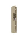 Bathroom Cabinet Sonoma Oak 32x25.5x190 cm Engineered Wood