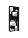 Book Cabinet Black 67x24x161 cm Engineered Wood