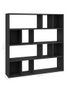Room Divider/Book Cabinet Black 110x24x110 cm Engineered Wood