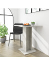 Bistro Table Concrete Grey 60x60x75 cm Engineered Wood