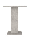 Bistro Table Concrete Grey 60x60x75 cm Engineered Wood