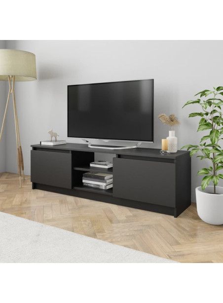 TV Cabinet Black 120x30x35.5 cm Engineered Wood