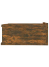 Floating Nightstands 2 pcs Smoked Oak 40x30x15cm Engineered Wood