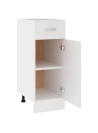 Drawer Bottom Cabinet White 30x46x81.5 cm Engineered Wood