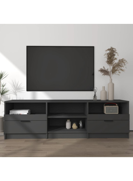TV Cabinet Black 150x33.5x45 cm Engineered Wood