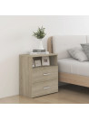 Bed Cabinet Sonoma Oak 50x32x60 cm