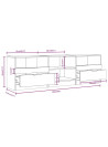 TV Cabinet Sonoma Oak 150x33.5x45 cm Engineered Wood